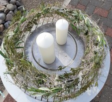 Kranz 35 cm transparent grün