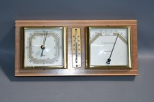 Wetterstation Barometer Haar-Hygrometer Firma Fischer DDR - 50/60er Jahre/k4