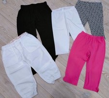 5x SOMMER- Hosen Paket 134/140 kurze/Capri-Leggings/Capri-Leinenhose Flatterhose