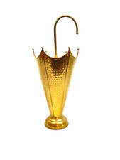 beautiful Vintage Mid Century Umbrella Stand Brass  1950er Jahre Schirmständer