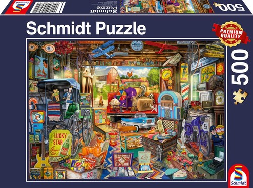 Garagen flohmarkt puzzle 500 - garagen-flohmarkt,