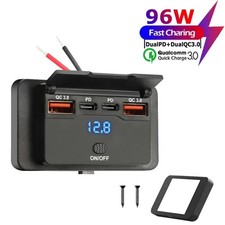 USB C Steckdose 12V/24V Dual