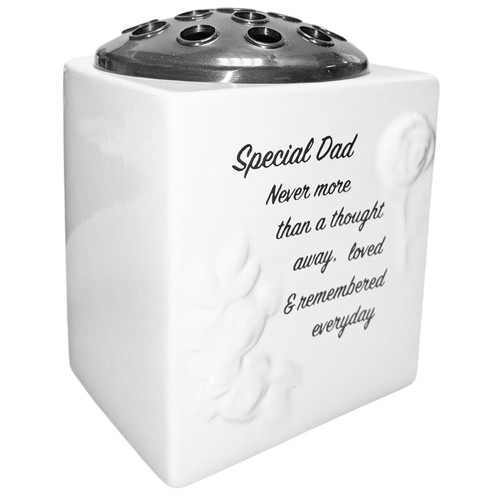 Memorial rose bowl grabvase - rose,