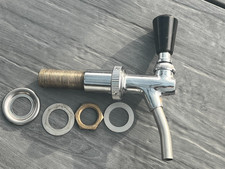 Zapfhahn Kolbenschankhahn  Bierzapfhahn mit Schaumtaste VIP !!! Brauerei Bier 