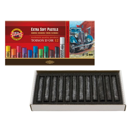 Pastellkreiden schwarz - pastellkreiden,