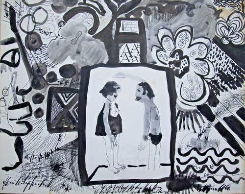 Ohne titel lavierte - ohne,