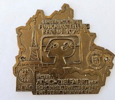 Rallye Schild ADAC Zielfahrt von 1971  1. Internationale Funkausstellung y0140