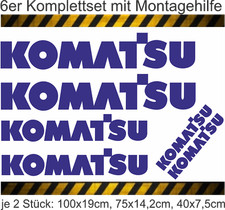 Aufkleber KOMATSU Logo Bagger