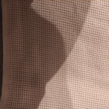 Handarbeit Handarbeitsstoff Aidastoff Sticken  90 x 145 cm Baumwolle Beige Neu