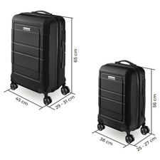 2tlg reisekoffer set - reisekoffer, trolley