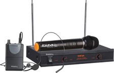 Ibiza - VHF2H - Drahtloses Mikrofonsystem mit 1 VHF-Handmikrofon, 1 VHF-Kopfbüge