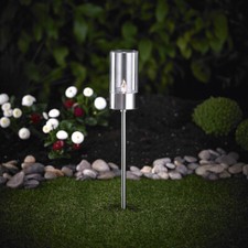 Solar Fackel LED Kerze flackern Gartenleuchte Ambiente Licht SO28