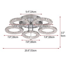 Kristall Deckenlampe LED