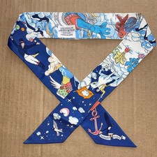 HERMES TWILLY Silk SCARF Blue