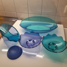 Tupperware Eleganzia Servier-Set; Venusschalen, Bonboniere, Schmetterlingsschale