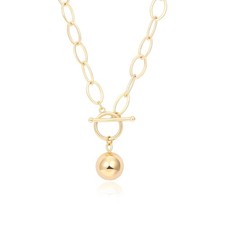 18K vergoldet Grob Kette