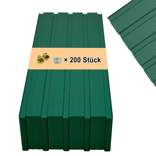 22x grün trapezblech - grün,