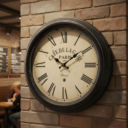 Xxl wanduhr 47cm nostalgie - 47cm,