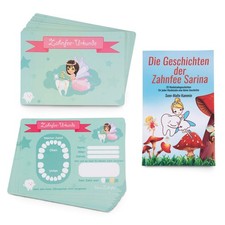 ZWEN Zahnfee Urkunden (20 Stk) I Zahnfee Geschenk für Mädchen & Jungen + GRATIS 