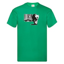 T-Shirt Banksy Barcode Gepard Print Design S M L XL 2XL Verschiedene Farben