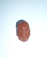 Lego Ersatzteil: Minifigur Haare mittellang mit Zopf, braun, 4506003, 59363