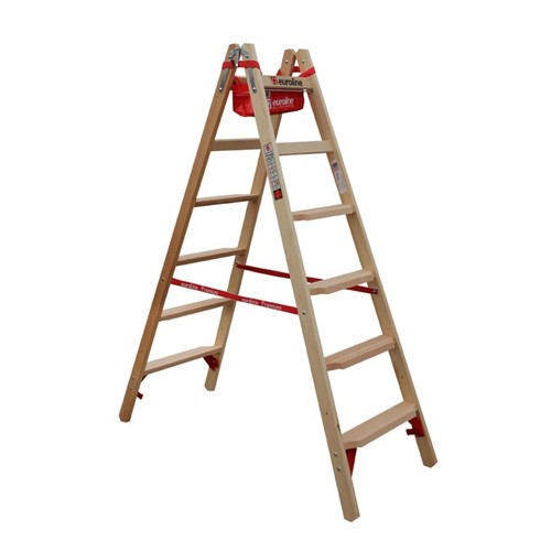Holz comfort stufenstehleiter - holz, comfort-stufenstehleiter