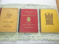 3 Zigarettenbilderalben VK 1933: Bilder deutscher Geschichte, Märchen der Völker