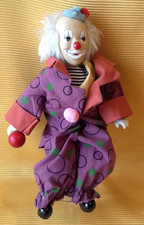 Porzellan Clown Puppe Vintage