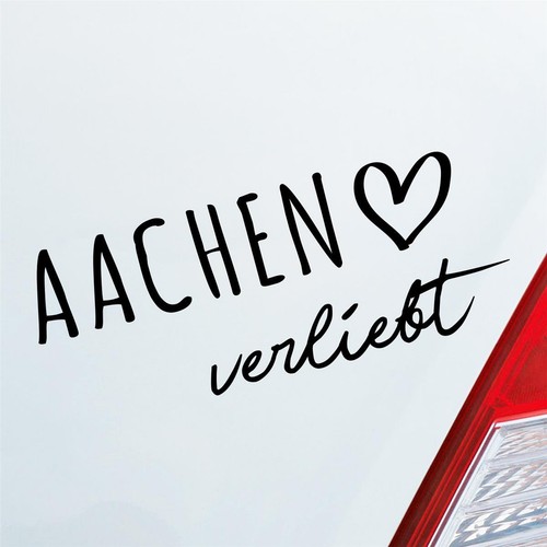 Auto aufkleber aachen verliebt - auto,