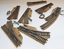 Märklin M-Gleis Elektro-, Handweichen diverse Typen, leichte Gebrauchsspuren