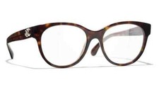 Chanel Brille 3431B 714 Havanna & Gold Gestell Glasses Optical Rx 52-17-140