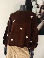 Pullover Pulli Strick braun