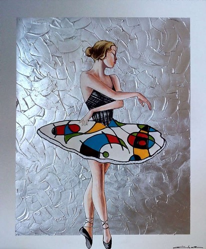 Modern ballerina abstrakte - ,
