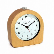 Quarzwecker aus massiv Holz