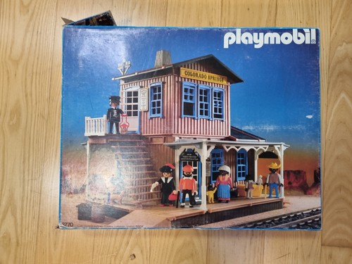Playmobil 3770 bahnhof western - playmobil,