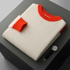 Merinowolle Herrenpullover –