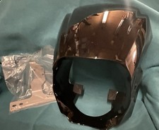Lampenmaske passend für Harley Davidson Breakout 2018 Kunstoff Schwarz Glanz