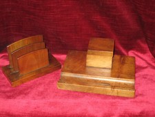 Schreibtisch Set antik Holz Art Deco Nussbaum