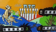 Flipperscheibe Pinball  Backglass   "  BIG VALLEY  "