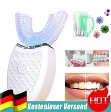 Elektrisch U-Typ Schallzahnbürste Zahnbürste 360° Automatische Reinigung Teeth -