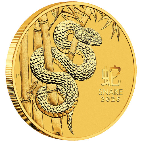 Goldmünze jahr der schlange - jahr,