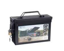 Munitionskiste US mit Schloss schwarz Werkzeugkiste Box abschließbar Cal. 30 50