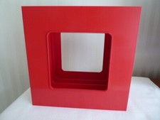 Schallplatten-Ständer oder Aufbewahrungsbox Fa. Wittner 70er Jahre Farbe: rot