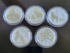 Australien 50 Cents Lunar III (Wählen sie zwischen 2020 - 2024)  1/2 Unze Silber