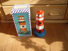 Leuchtturm  Windlicht aus