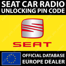 SEAT RADIO UNLOCK PIN CODE ALANA AURA BRISA ELBA LENA LICEO MFD RNS NAVIGATION