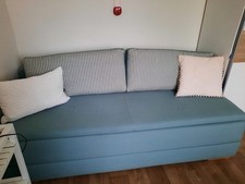 Schlafsofa mit Bettkasten ausziehbar Liegefläche 150x200 m