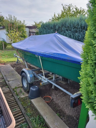 Gepflegtes gfk ruderboot mit - gepflegtes,