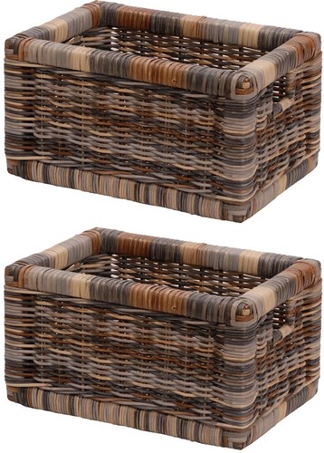 Set regalkorb holzrahmen - regalkorb/,
