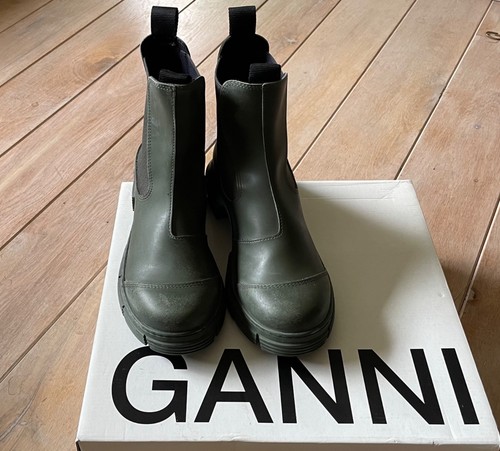 Ganni gummistiefel plateau - ganni,